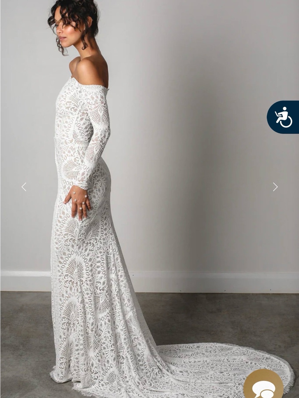 Grace Loves Lace Nathalia Off-Shoulder Wedding Gown